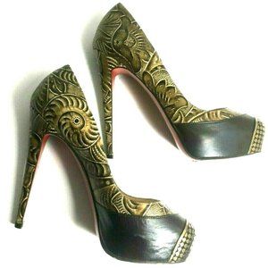 Highness 160 Calf VIP Carved Heels Black EU39.5